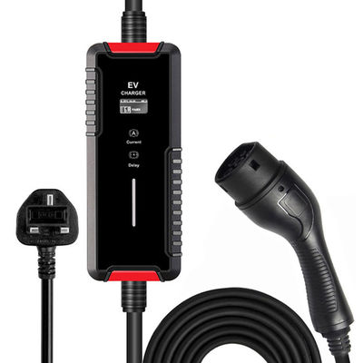 32ए टाइप 2 पोर्टेबल ईवी चार्जर एसी 200V-250V इलेक्ट्रिक कार चार्जिंग स्टेशन