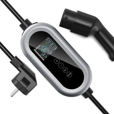 OEM अनुकूलित पोर्टेबल टाइप2 AC 230V इलेक्ट्रिक कार चार्जिंग स्टेशन 16A पोर्टेबल EV चार्जर