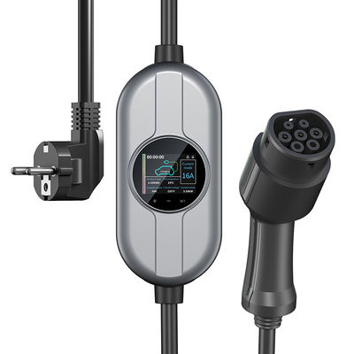 50/60Hz टाइप 2 पोर्टेबल EV चार्जर कंट्रोल बॉक्स AC 230V करंट एडजस्टेबल होम EV चार्जर के साथ