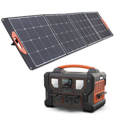 1000W होम/आउटसाइड बैकअप पावर स्टेशन 1008Wh LiFePO4 बैटरी सोलर पैनल के साथ