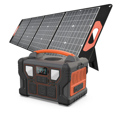 एलसीडी डिस्प्ले 300W/500W/700W/1000W पोर्टेबल पावर स्टेशन सोलर पैनल वाटरप्रूफ रिफर्बिश के साथ