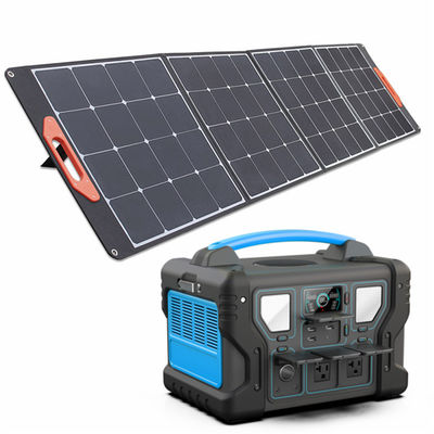 पोर्टेबल पावर स्टेशन जेनरेटर 300W से 1000W UL ली-आयन होम बैकअप बैटरी सोलर पैनल एलसीडी डिस्प्ले के साथ